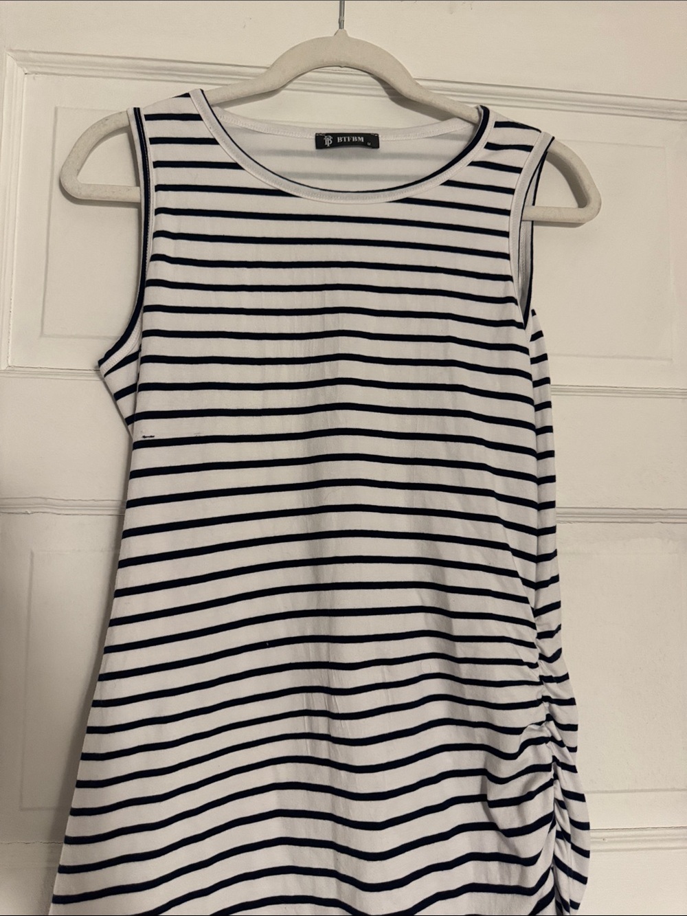 2 for $12 🎉 BTFBM Striped Sleeveless Midi Dress - Picture 4 of 10